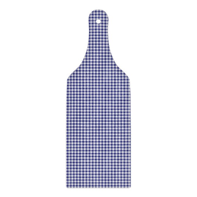 Planche À Découper PADDLE DE LA CARTE En vichy COUPE Bleu-Blanc (Devant)