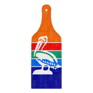 Planche À Découper Pagaie à découpe en verre, drapeau Saint-Pétersbou