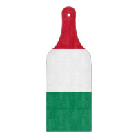 Pagaie à découper en verre avec drapeau de Hongrie