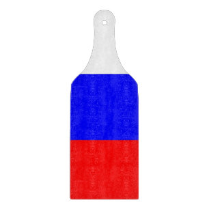 Planche À Découper Pagaie en verre avec drapeau de la Russie