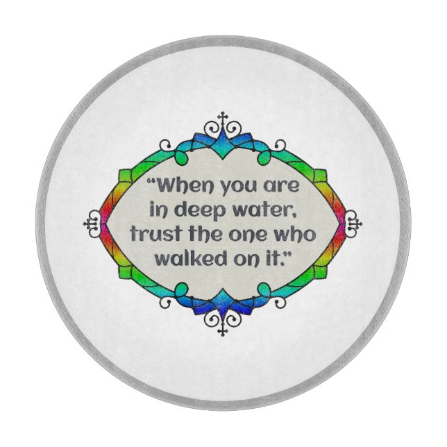 Planche À Découper Paix dans les eaux profondes (Devant)