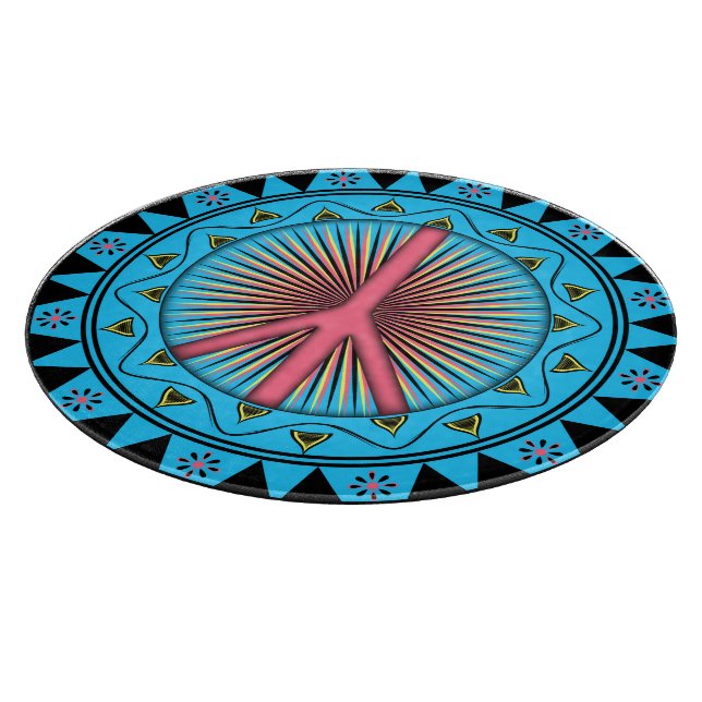 Planche À Découper Paix ~ Soleil (Coin)