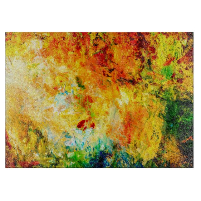 Planche À Découper Palette Artiste Colorée (Devant)