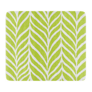 Planche À Découper Palm Feuille Motif Chartreuse Green