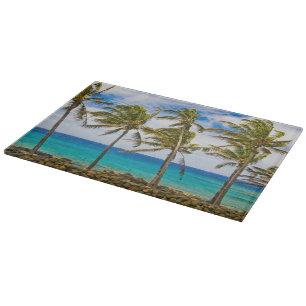 Planche À Découper Palmiers à noix de coco (Cocos nucifera) se balanç