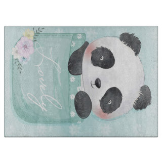 Planche À Découper Panda | Panda Mignonne Dans La Poche