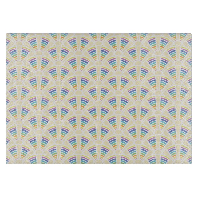 Planche À Découper Panneau de coupe en verre Arches lumineuses (Devant)