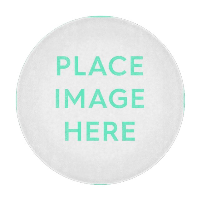 Planche À Découper Panneau de coupe en verre décoratif 12 pouces (Devant)