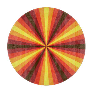 Planche À Découper Panneau de coupe en verre d'illusion d'automne