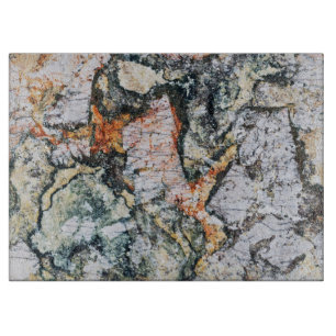 Planche À Découper Panneau de coupe en verre Motif en pierre naturell