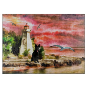 Planche À Découper Panneau de découpe de phare berger allemand person