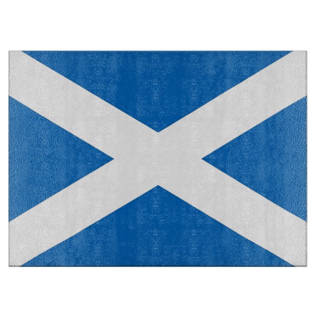 Planche À Découper Panneau de découpe en verre avec Drapeau d'Ecosse (Devant)