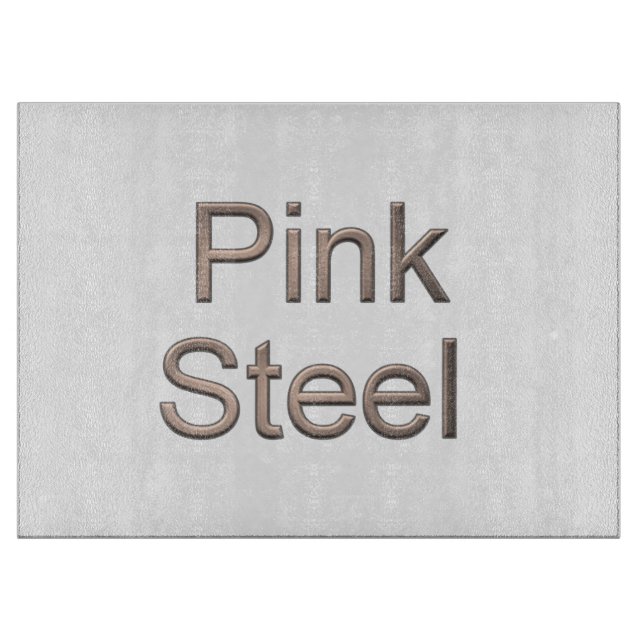 Planche À Découper Panneau de découpe en verre blanc rose (Devant)