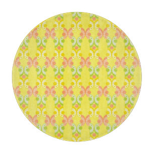 Planche À Découper Panneau de découpe en verre de Citrus rétro (5 sty