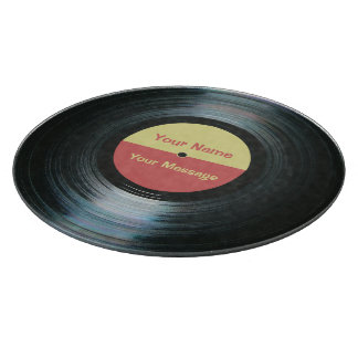 Planche À Découper Panneau de découpe en verre de vinyle noir