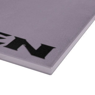 Planche À Découper Panneau de découpe en verre gris noir zen