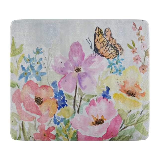 Planche À Découper Panneau de découpe en verre - Medow  (Devant)