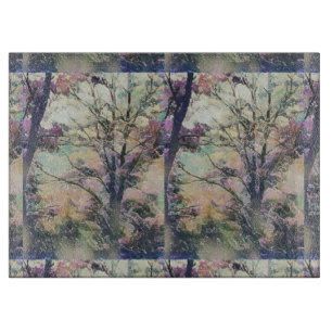 Planche À Découper Panneau décoratif de coupe en verre 15"x11"