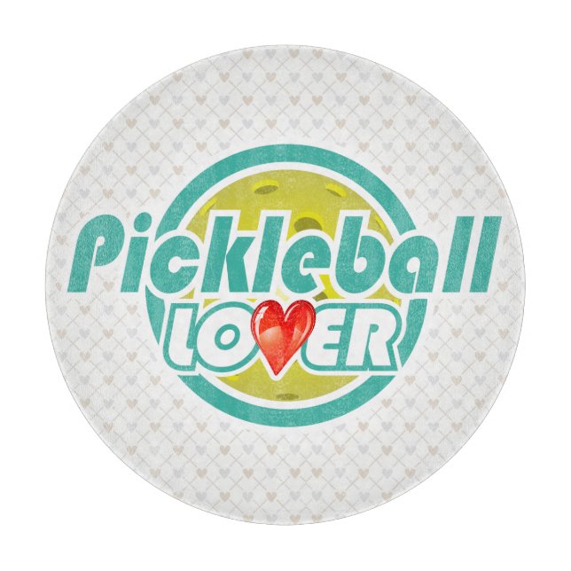 Planche À Découper Panneaux de coupe en verre 2B Pickleball Lover Opt (Devant)