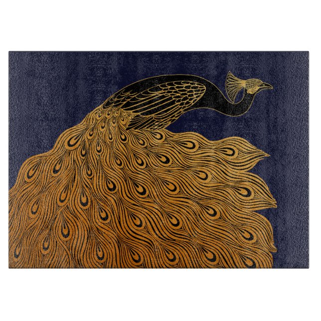 Planche À Découper Paon Art Nouveau de Will Bradley (Devant)