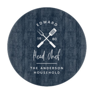 Planche À Découper Papa chef chef barbecue grill Noël anniversaire mo