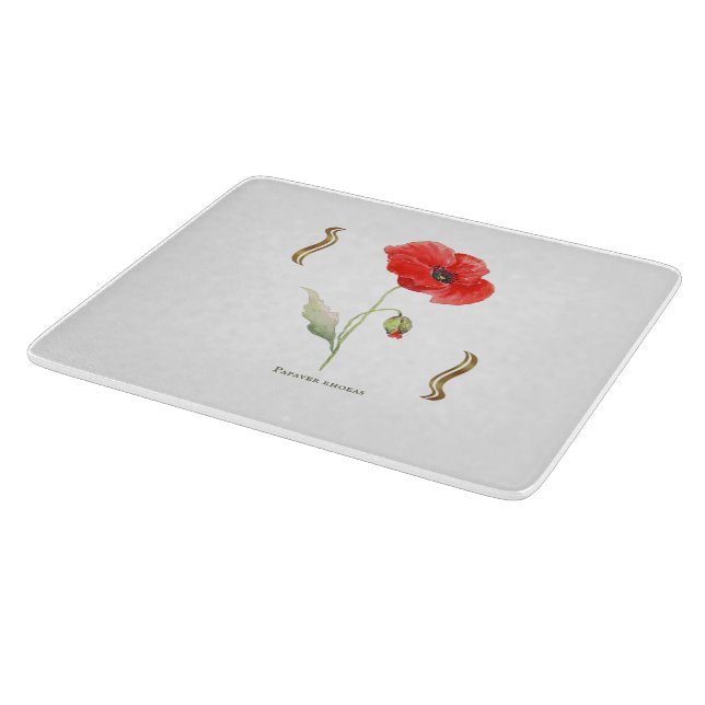Planche À Découper Papaver rhoeas  (Coin)