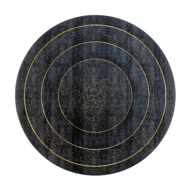 Planche À Découper Papier de luxe coupé : Golden Gradient. (Devant)