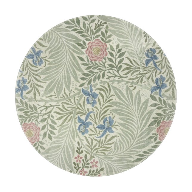 Planche À Découper Papier peint floral de William Morris Larkspur (Devant)