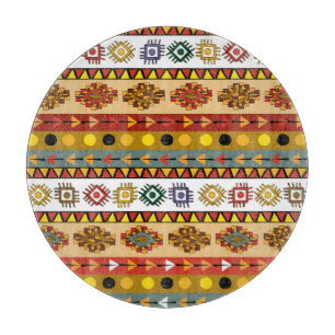 Planche À Découper Papier peint tribal, design artistique ethnique.
