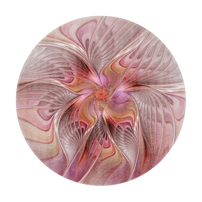 Planche À Découper Papillon Abstrait coloré Imaginaire Fractal Art (Devant)