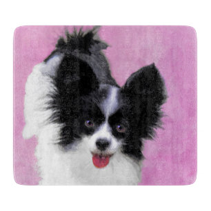 Planche À Découper Papillon (blanc et noir) Peinture - Chien Art