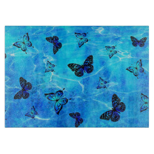 Planche À Découper Papillon bleu
