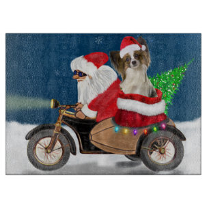 Planche À Découper Papillon Chien Noël Père Noël