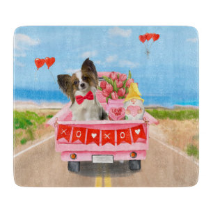 Planche À Découper Papillon Chien Saint-Valentin Coeurs de Camion