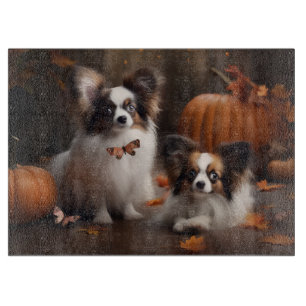 Planche À Découper Papillon chiot automne délice citrouille