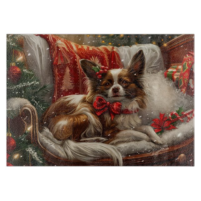 Planche À Découper Papillon de Noël Festif (Devant)