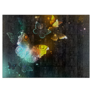 Planche À Découper Papillon lumineux et papillons de nuit