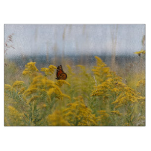 Planche À Découper Papillon Monarque sur Goldenrod