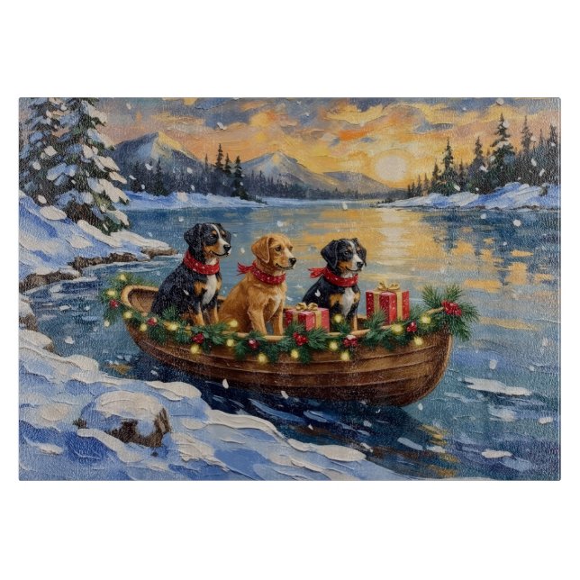 Planche À Découper Papillon Noël Bateau Fêtes (Devant)