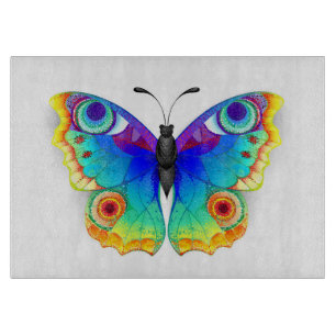 Planche À Découper Papillon Paon Arc-en-ciel