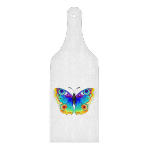 Planche À Découper Papillon Paon Arc-en-ciel
