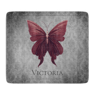 Planche À Découper Papillon rouge à bijoux