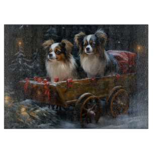 Planche À Découper Papillon Traîneau enneigé Décor de Noël