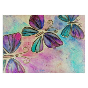 Planche À Découper Papillons colorés mignons