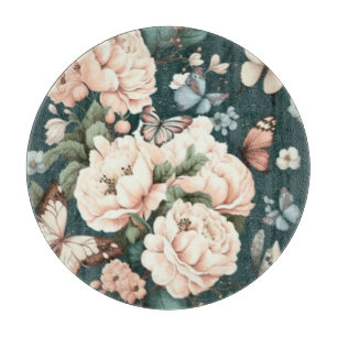 Planche À Découper Papillons et fleurs