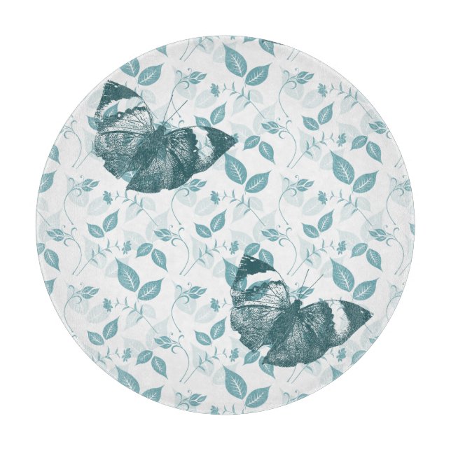 Planche À Découper Papillons turquoises (Devant)