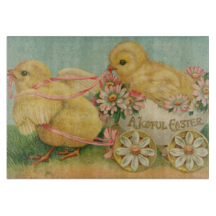 Planche À Découper "Pâques joyeux" Carte postale vintage, vers 1915