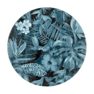 Planche À Découper Paradis Aquarelle Tropical: Fleur de Jungle