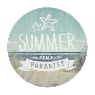 Planche À Découper Paradis de plage d'été