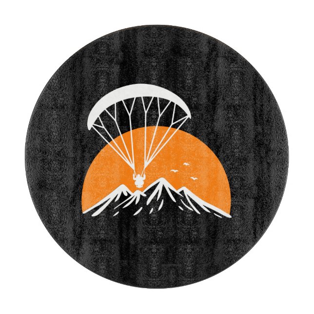 Planche À Découper Paramotoring Rétro Vintage (Devant)